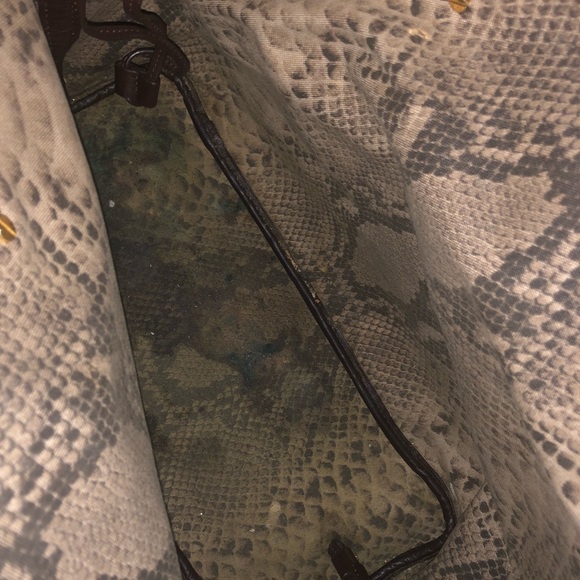 Authentic MK reversible python tote - Picture 3 of 7